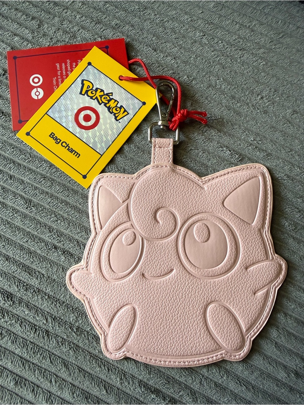 Large Pokemon X Target Jigglypuff Bag Charm Luggage Exclusive Special Edition